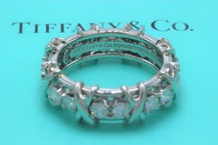 Tiffany & Co. Schlumberger 16-Stone Diamond and Platinum Ring 1.14 Carat