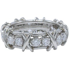 Tiffany & Co. Bague Schlumberger en platine et diamant à 16 pierres 1::14 carat