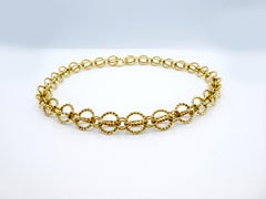 Tiffany & Co. Schlumberger 18 Karat Gold Circle Rope Necklace