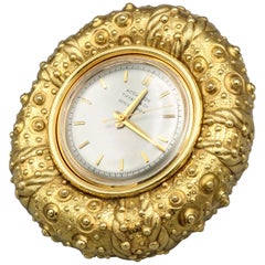 Vintage Tiffany & Co. Schlumberger 18 Karat Gold Sea Urchin Clock