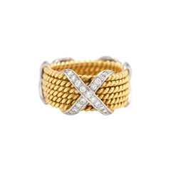 Tiffany 
Co. Schlumberger 18 Karat Six-Row Ring