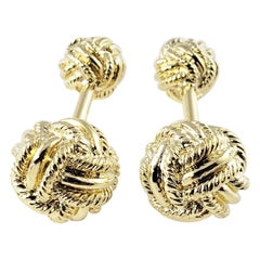 Tiffany & Co. Schlumberger 18 Karat Yellow Gold Cufflinks