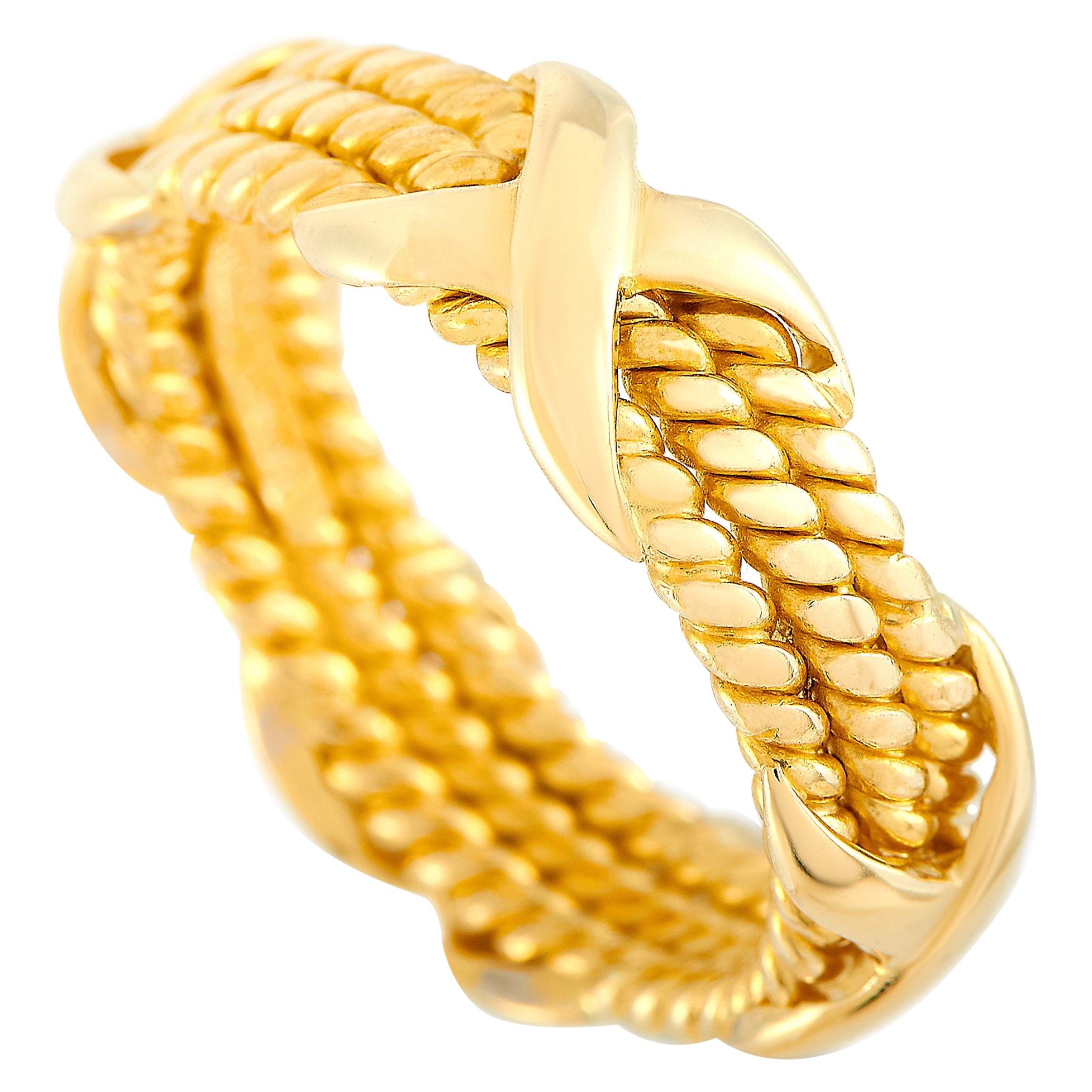 Tiffany & Co. Schlumberger 18 Karat Yellow Gold Ring