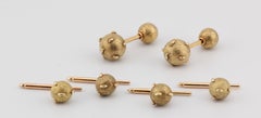 TIFFANY & CO. SCHLUMBERGER 18k Gold Cufflinks Studs Set