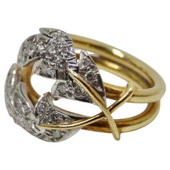 Tiffany & Co Schlumberger 18K Gold Diamond Ring