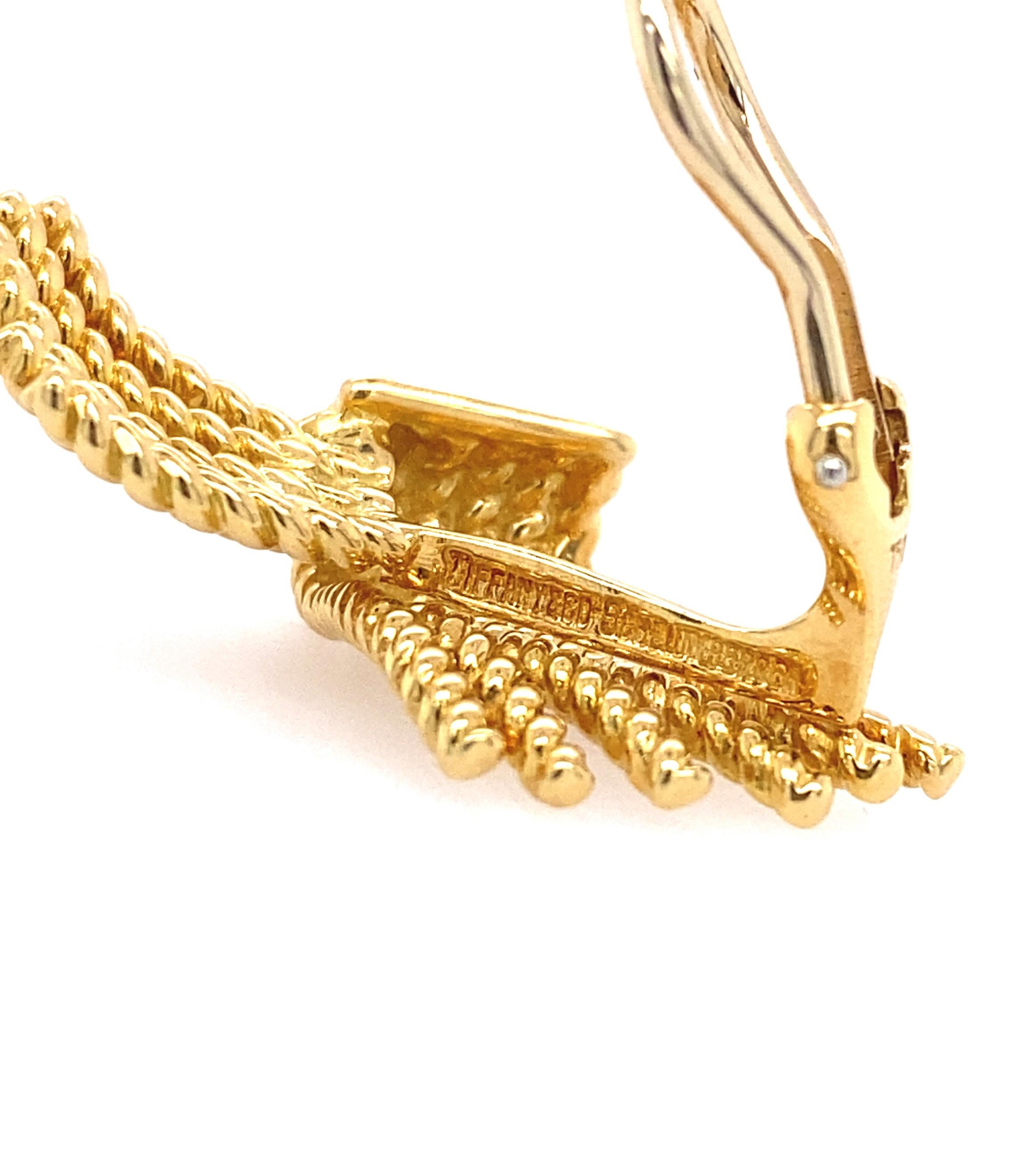 Women's Tiffany & Co., Schlumberger 18k Gold Earclips