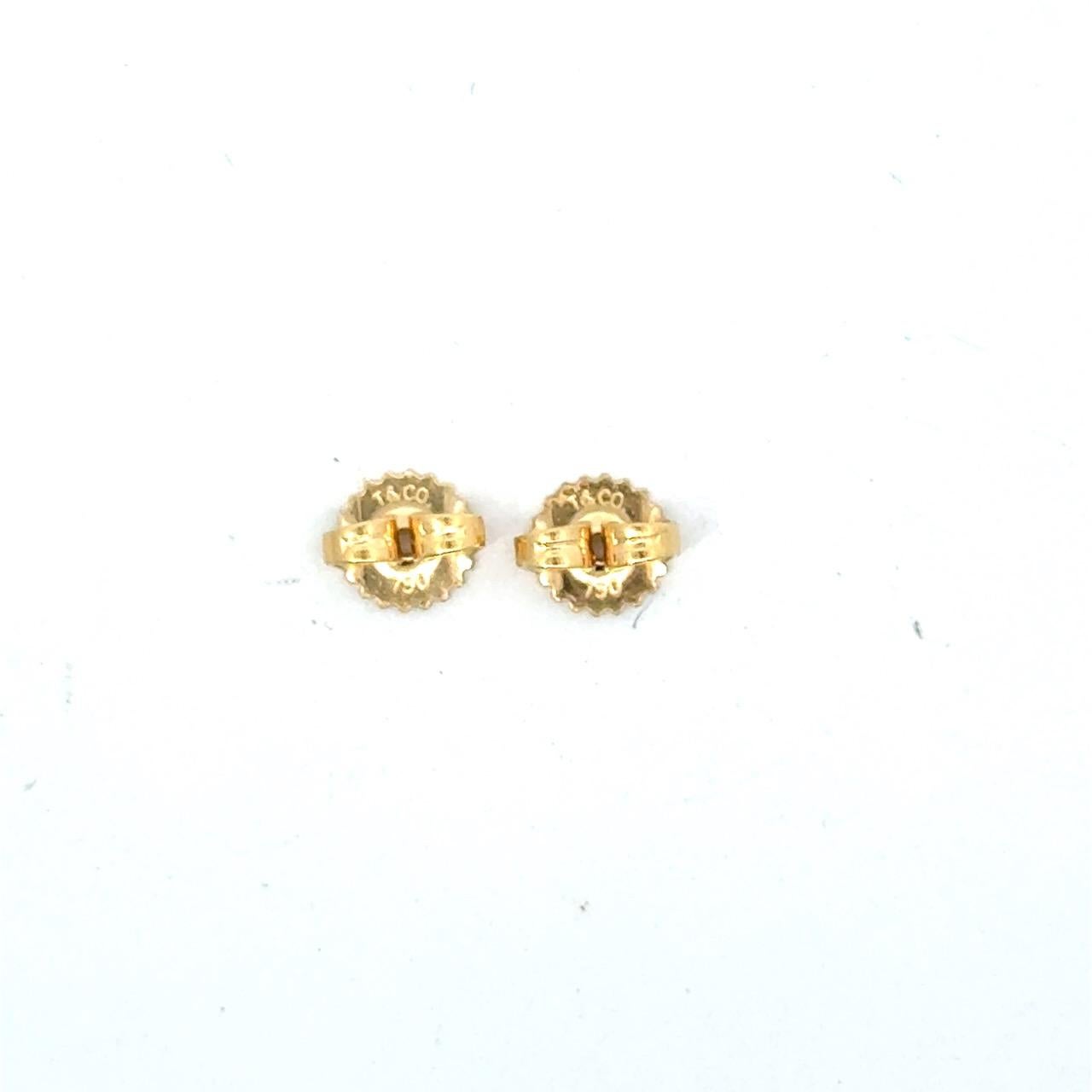 Tiffany & Co. Schlumberger Boucles d'oreilles en or 18k avec pochette en vente 5