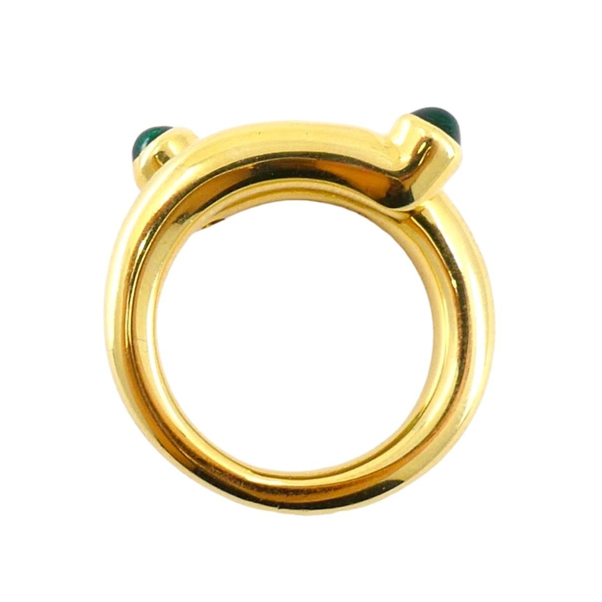 Women's Tiffany & Co. Schlumberger 18k Gold Emerald Ring