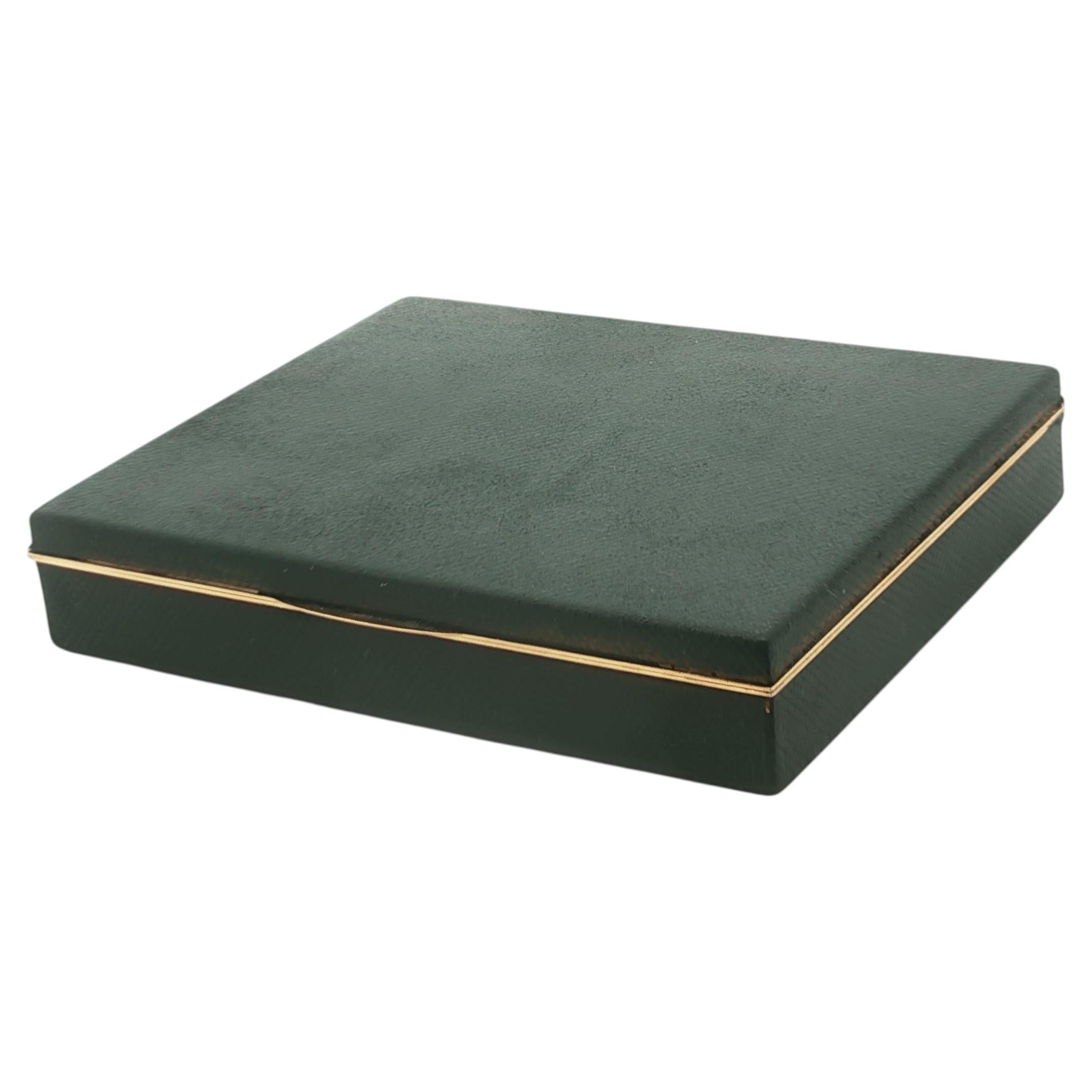 Tiffany & Co. Schlumberger 18K Gold Leather Box For Sale