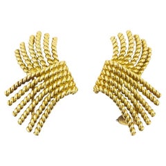 Tiffany & Co. Schlumberger 18k  Pendientes de oro en forma de V