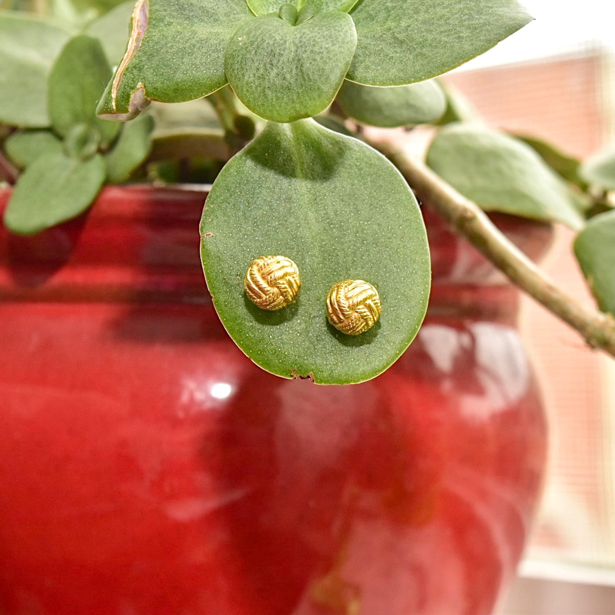 jackie kennedy button earrings