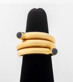 Tiffany & Co. Schlumberger 18K Sapphire Coil Ring