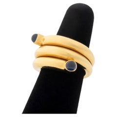 Tiffany & Co. Schlumberger 18K Sapphire Coil Ring
