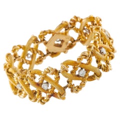 Tiffany & Co. Schlumberger 18K Yellow Gold 1.50ct Diamond Bracelet Ti09-070626