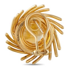 Tiffany & Co. Schlumberger 18K Yellow Gold Citrine Pinwheel Earrings TI04-070826