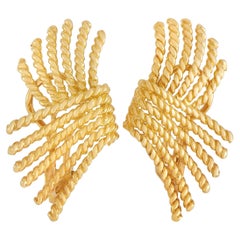 Tiffany & Co. Schlumberger 18K Yellow Gold Earrings