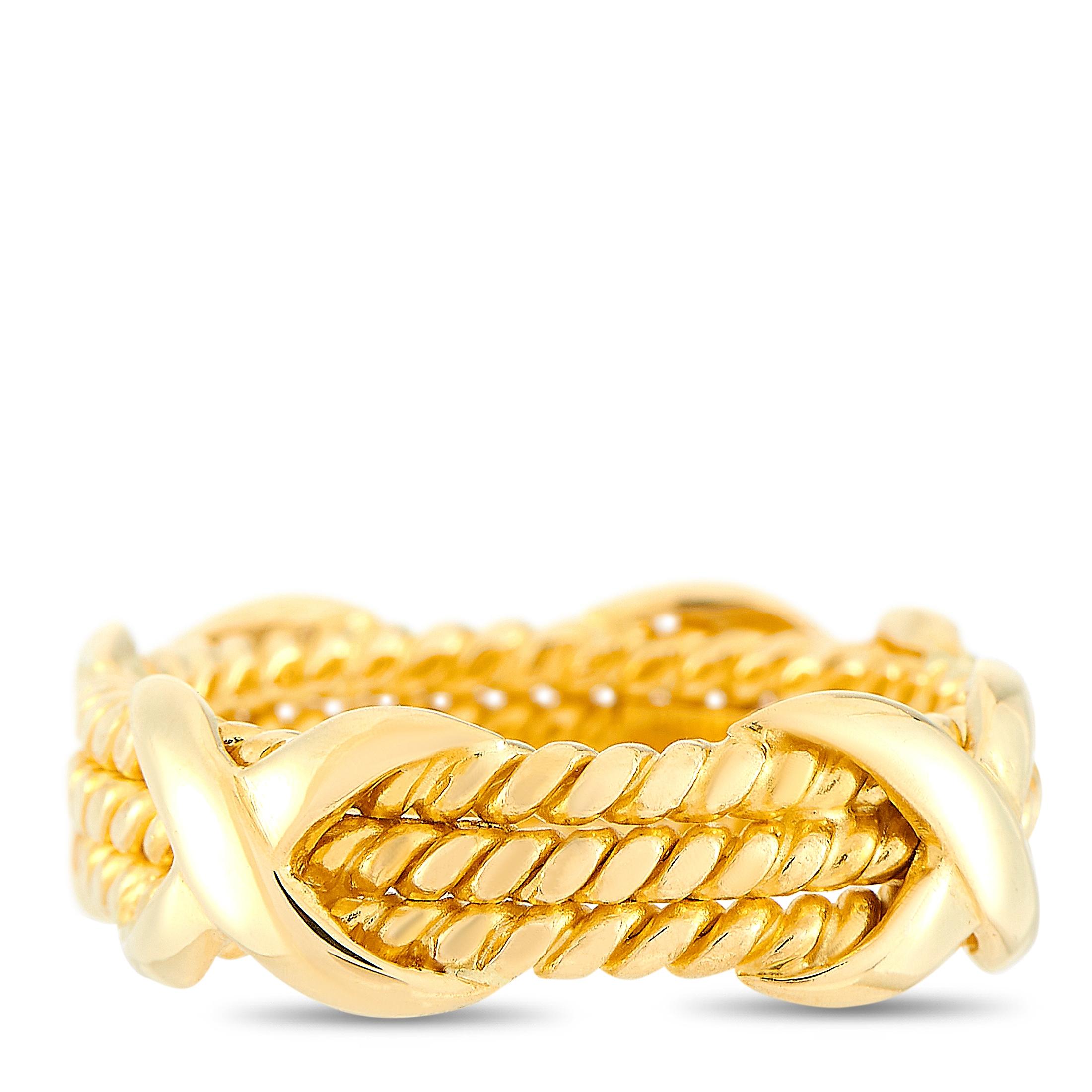 Women's Tiffany & Co. Schlumberger 18 Karat Yellow Gold Ring