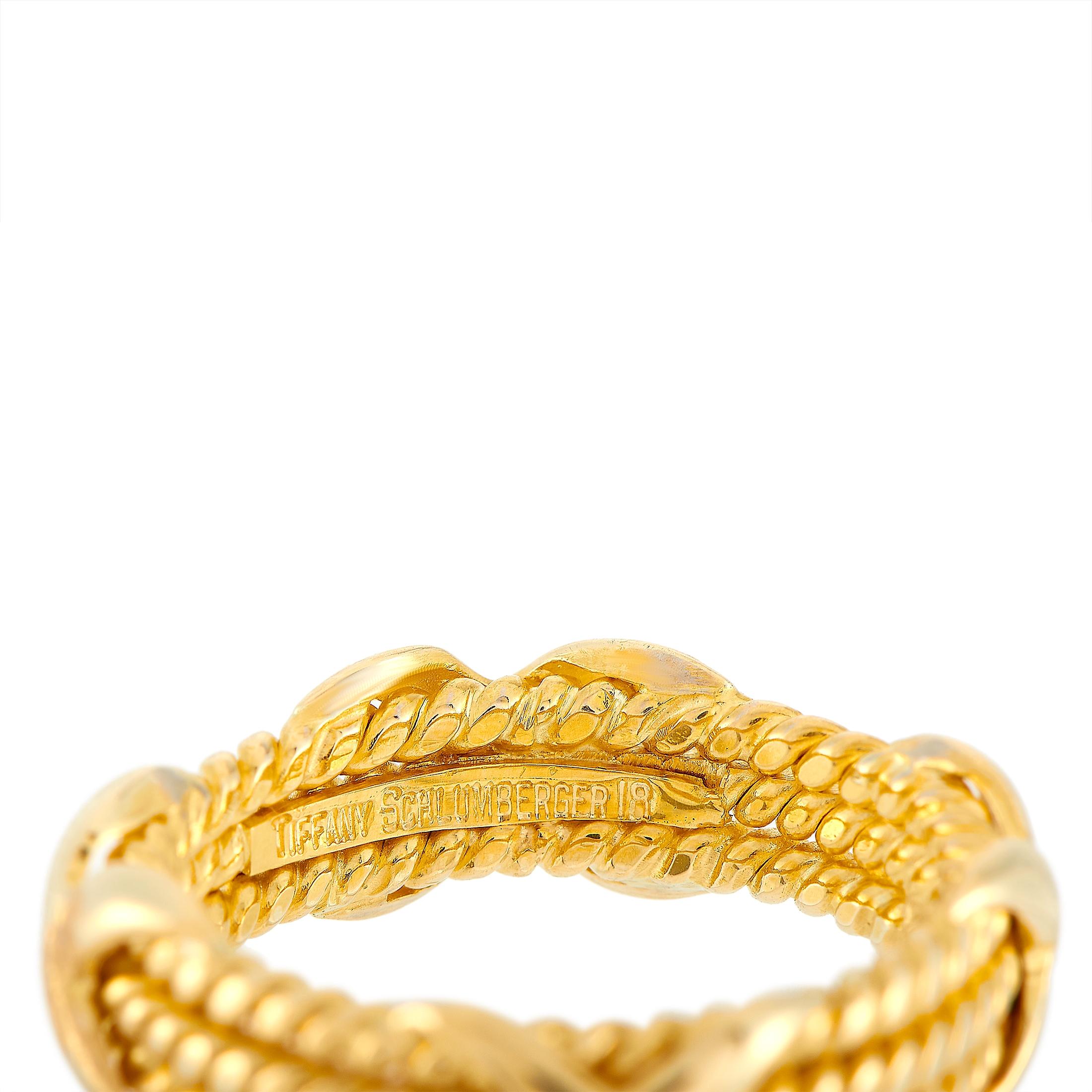 Tiffany & Co. Schlumberger 18 Karat Yellow Gold Ring 1
