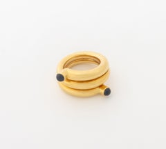 Jean Schlumberger for Tiffany & Co. 18k Gold Sapphire Coil Ring, 0.85ct