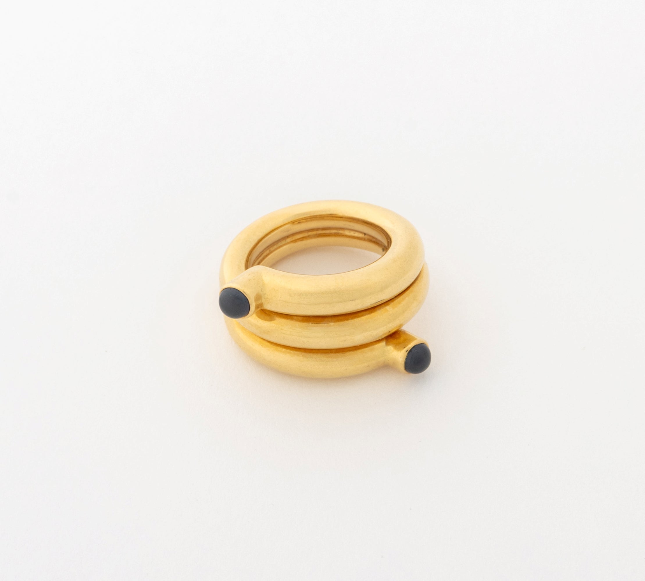 Jean Schlumberger for Tiffany & Co. 18K Gold and Sapphire Coil Ring For Sale