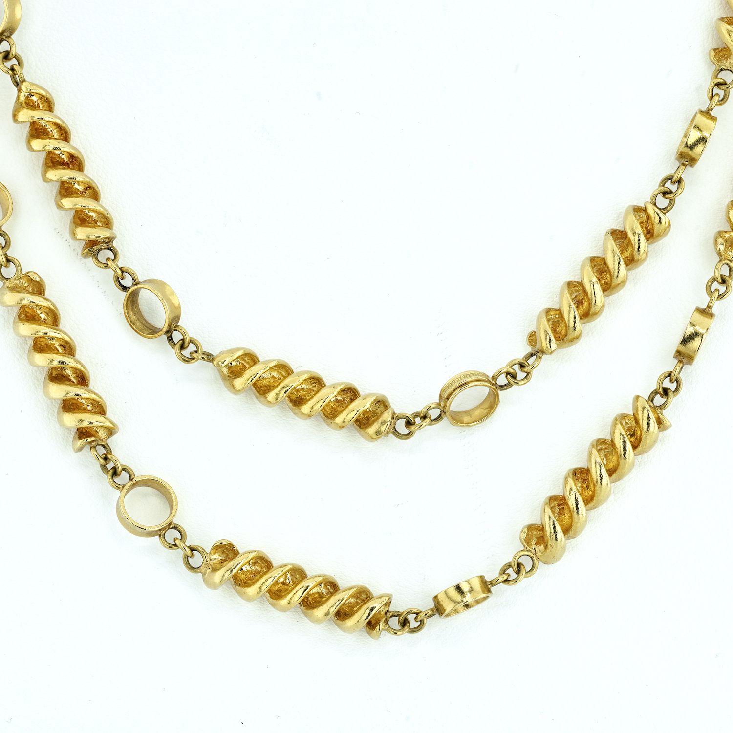 tiffany 18k gold chain