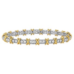 Tiffany & Co. Schlumberger 36 Stone 7"  Bracciale con diamanti 3,11 ct in platino e 18 carati