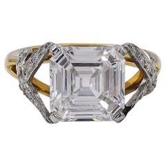 Tiffany & Co. Schlumberger 3.92ct Step-Cut Engagement Ring
