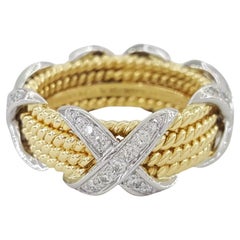 Tiffany & Co. Anillo de diamantes Schlumberger 4 Row Rope X