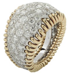 Tiffany & Co. Schlumberger 4.34 Carat Diamond Stitches Ring