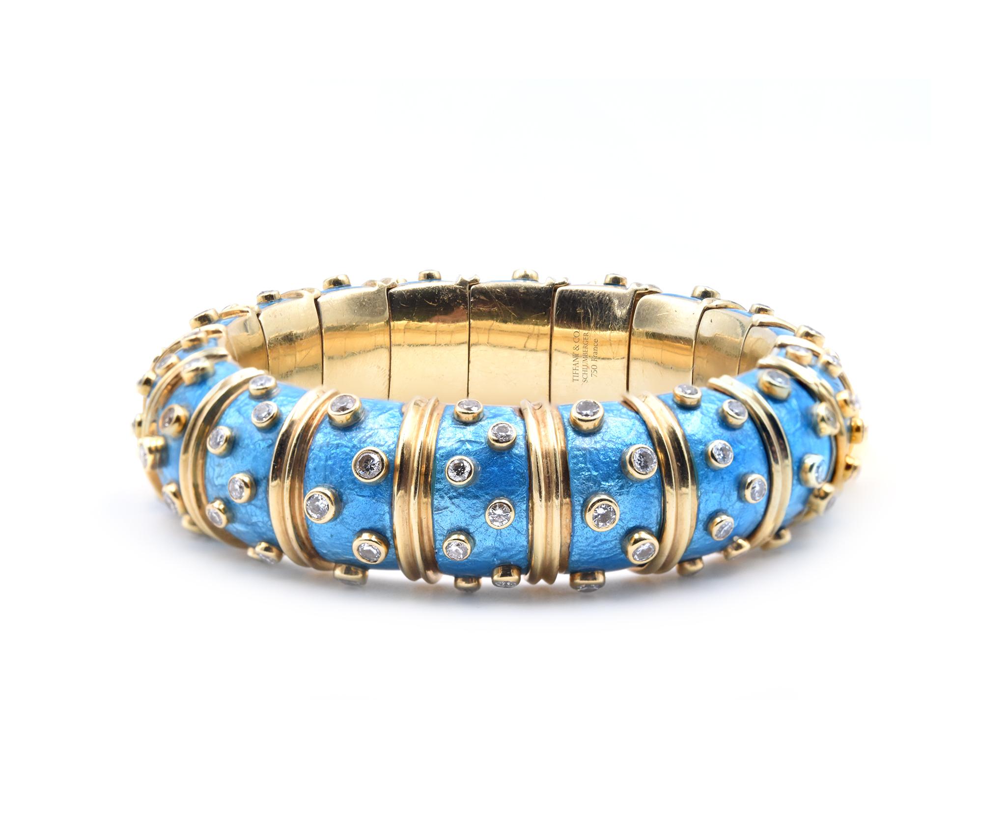 tiffany enamel bracelet