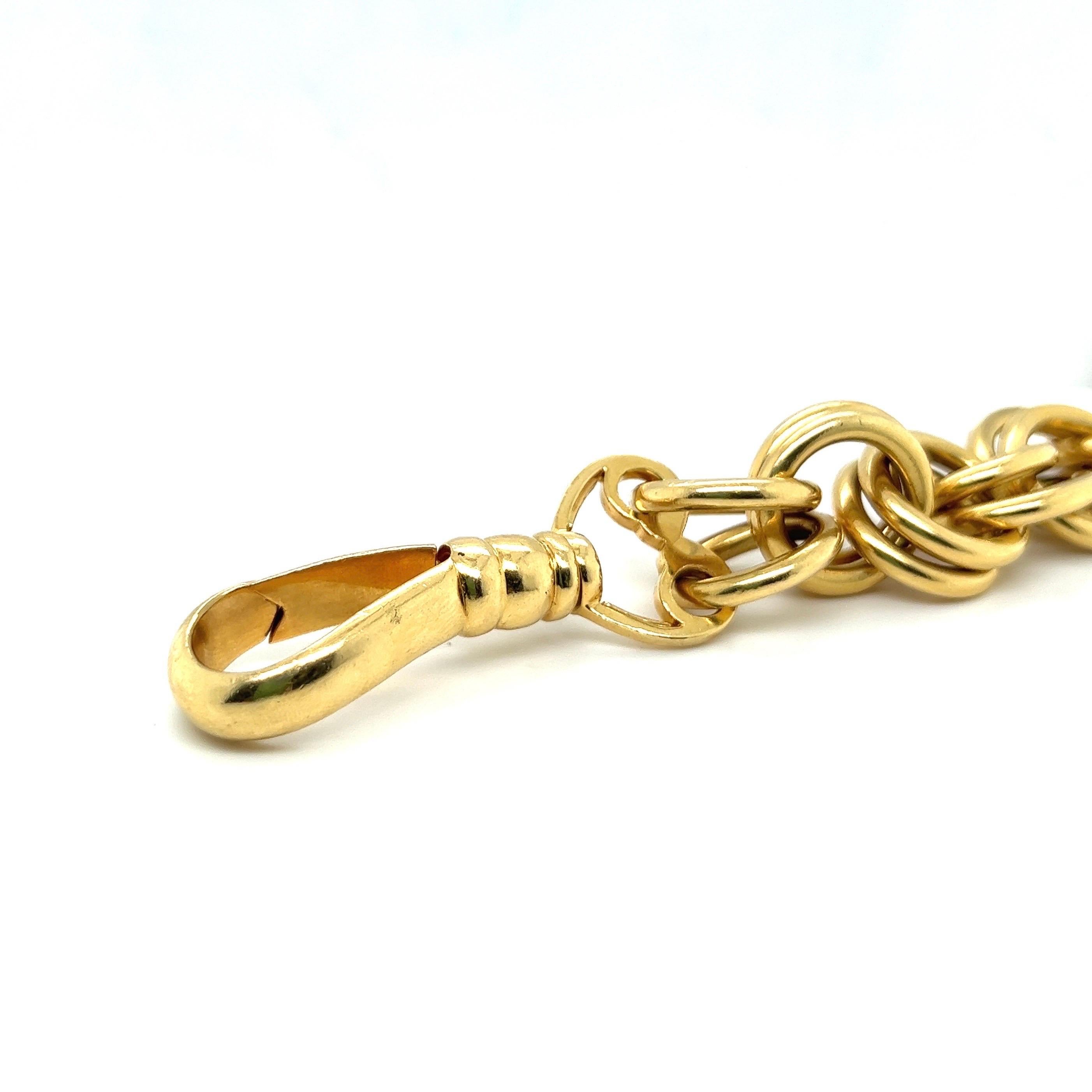 Modern Tiffany & Co. Schlumberger Bull Swivel Bracelet in 18 Karat Yellow Gold For Sale