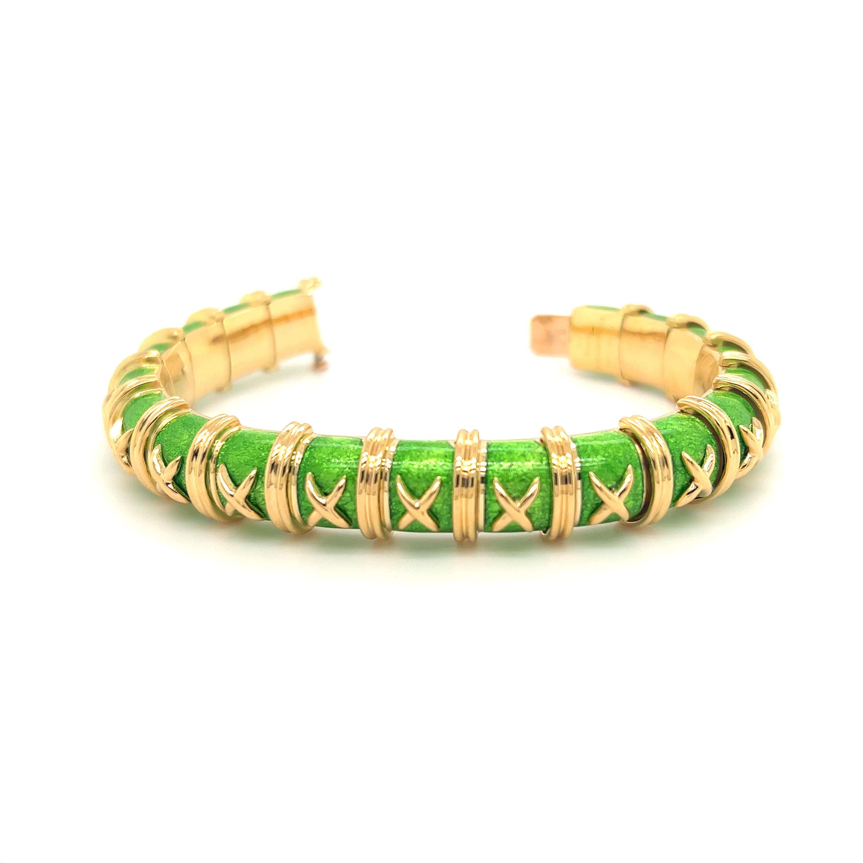 tiffany schlumberger enamel bracelet