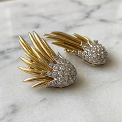 Tiffany & Co. Schlumberger Diamond Ear Clips 18K