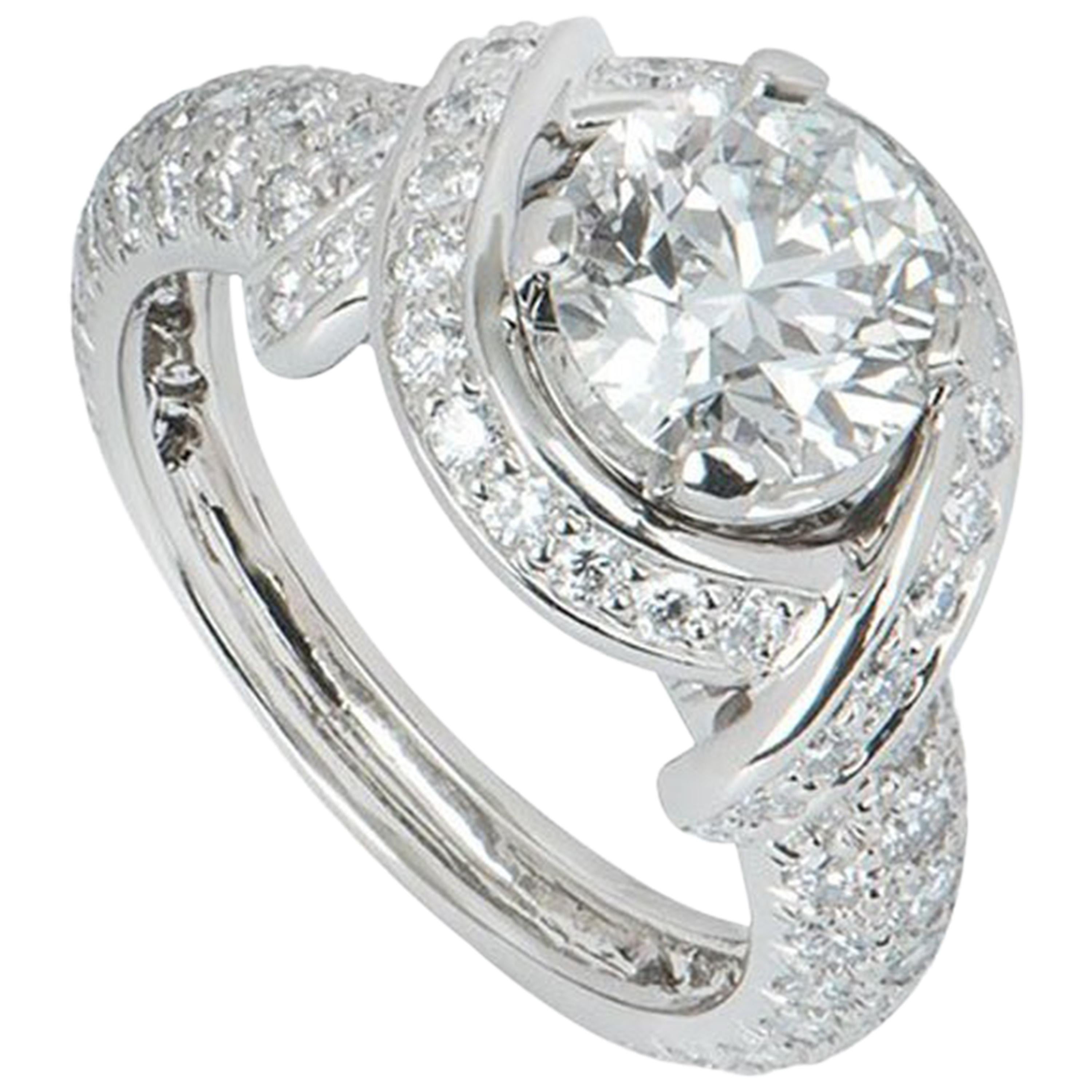 Tiffany 
Co. Schlumberger Diamant Verlobungsring 2::94 Karat 1::55 G/VVS2 Zentrum