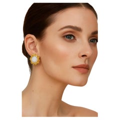 Tiffany & Co. Pendientes de oro y platino con diamantes Schlumberger  Jean Schlumberger