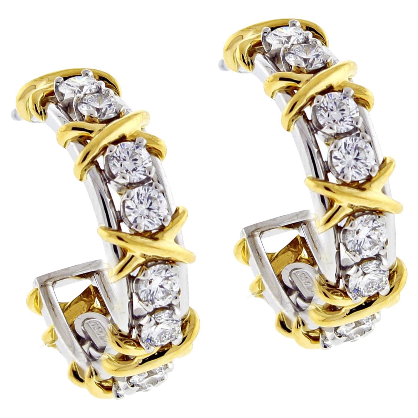 Twenty Stone Hoop Earrings