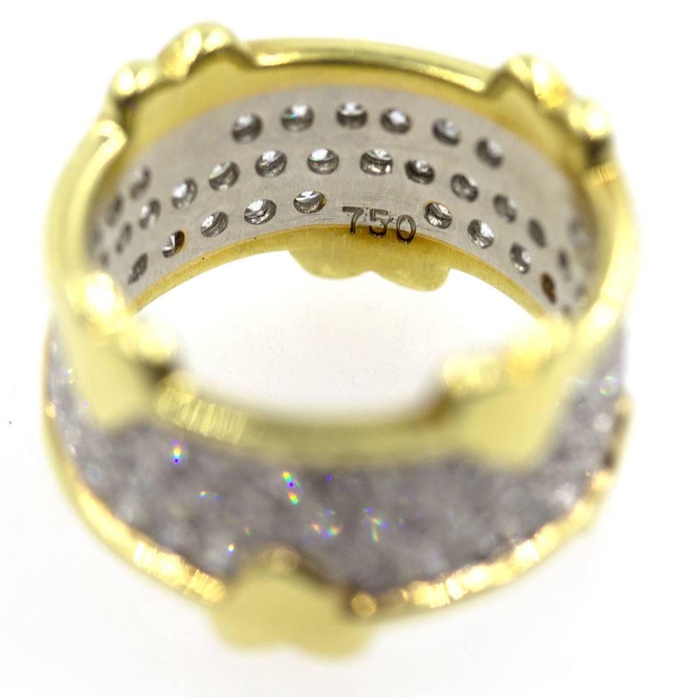 Round Cut Tiffany & Co. Schlumberger Diamond Heart Band Ring