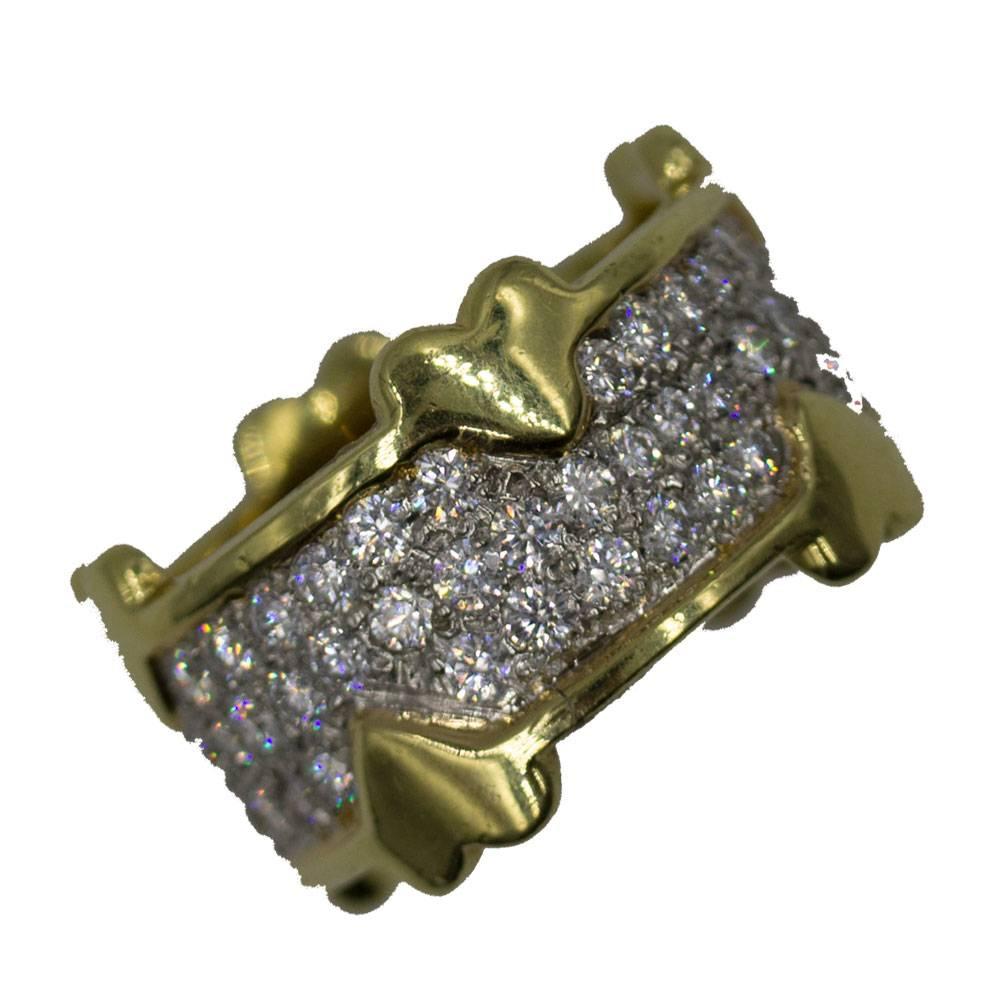 Tiffany & Co. Schlumberger Diamond Heart Band Ring