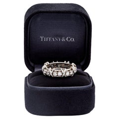 Tiffany & Co. Schlumberger Diamond Platinum Sixteen Stone Ring