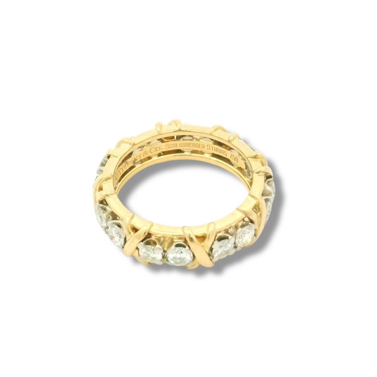 Women's or Men's Tiffany & Co. Schlumberger diamond ring For Sale