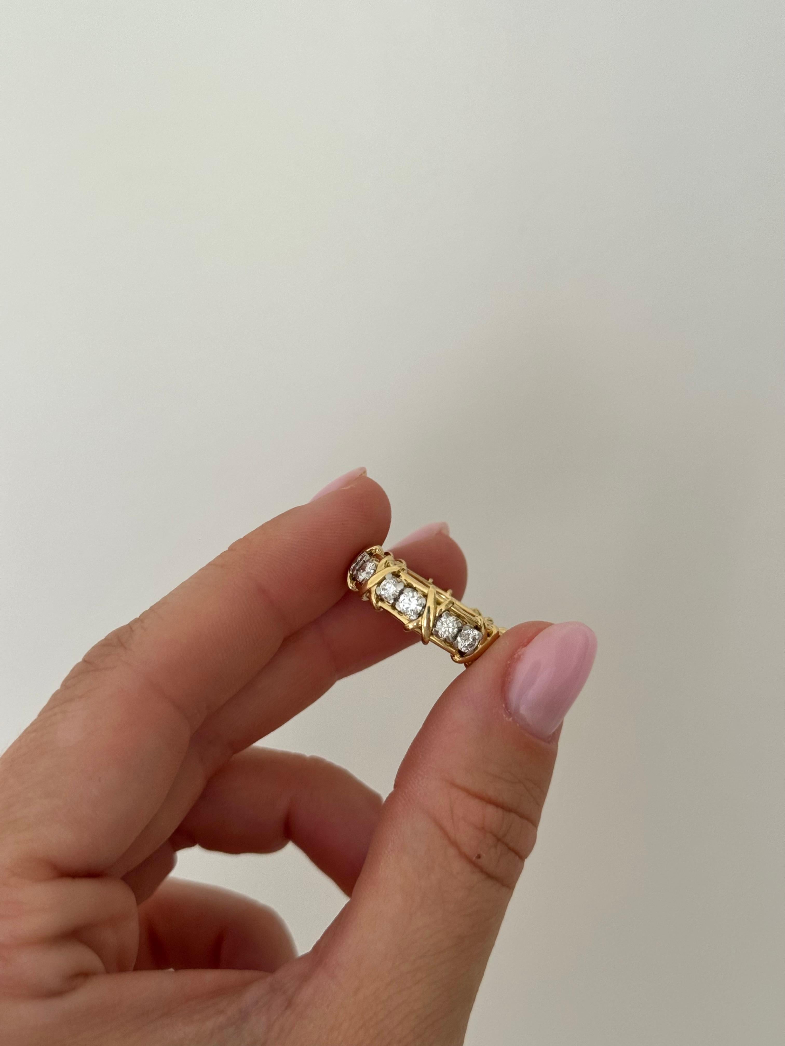 Tiffany & Co. Schlumberger diamond ring For Sale 4