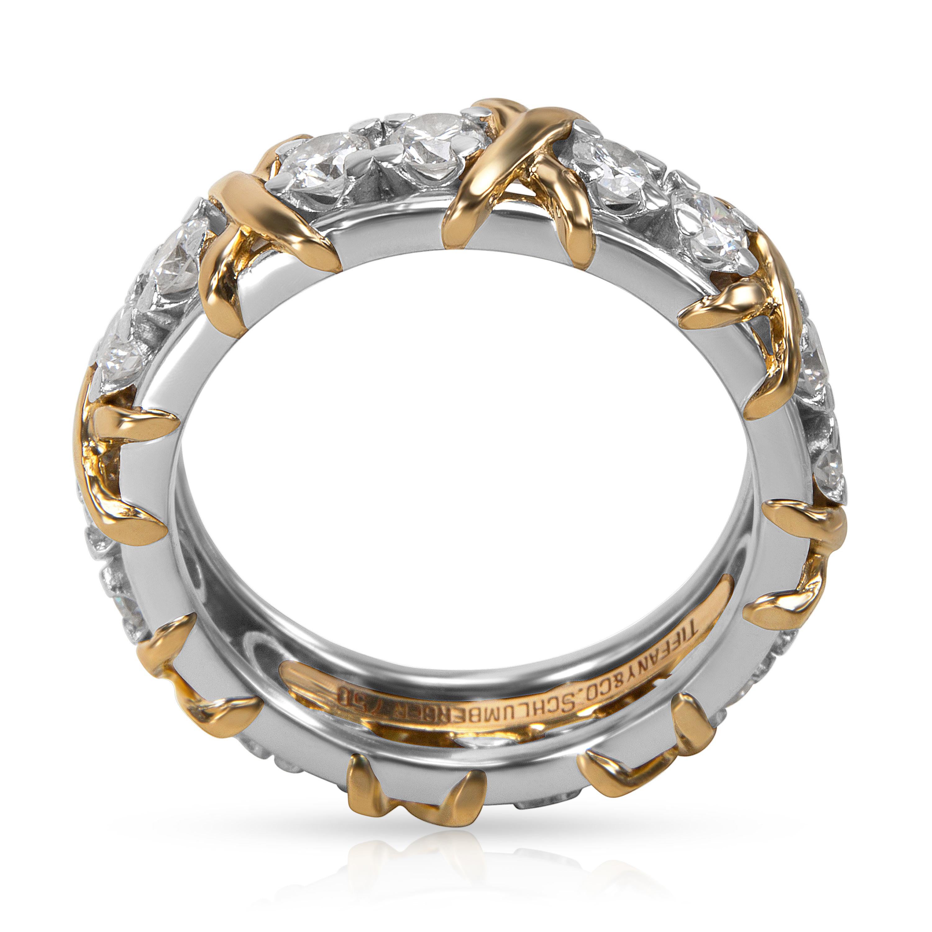 Tiffany and Co. Schlumberger Diamond Ring in 18K Yellow Gold and ...