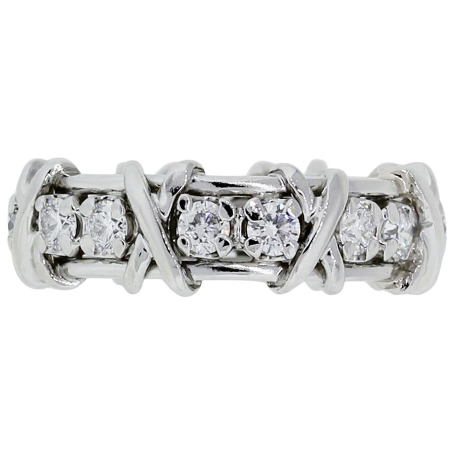 Tiffany & Co. Schlumberger Diamond “X�” Eternity Band