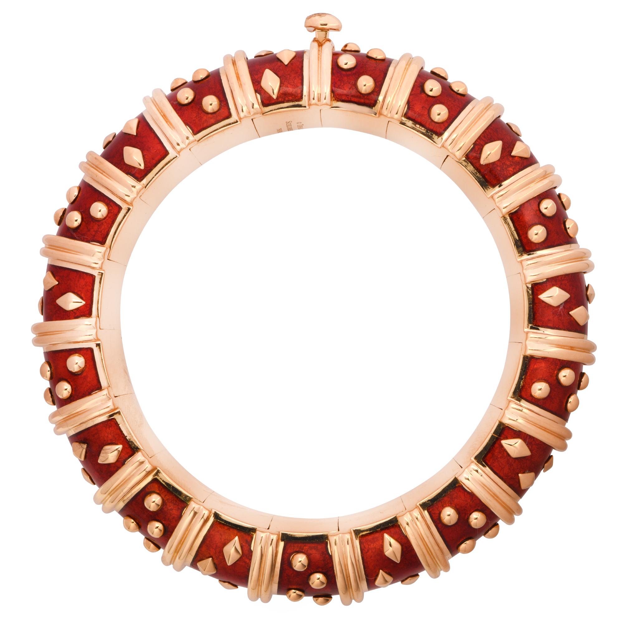 Modern Tiffany & Co. Schlumberger Dot Losange Bangle Bracelet