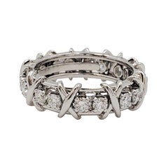 Tiffany & Schlumberger 'Achtzehn Steine' Platin- und Diamantring