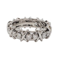 Tiffany & Co. Bague en platine et diamants Schlumberger "Eighteen Stone" (dix-huit pierres)