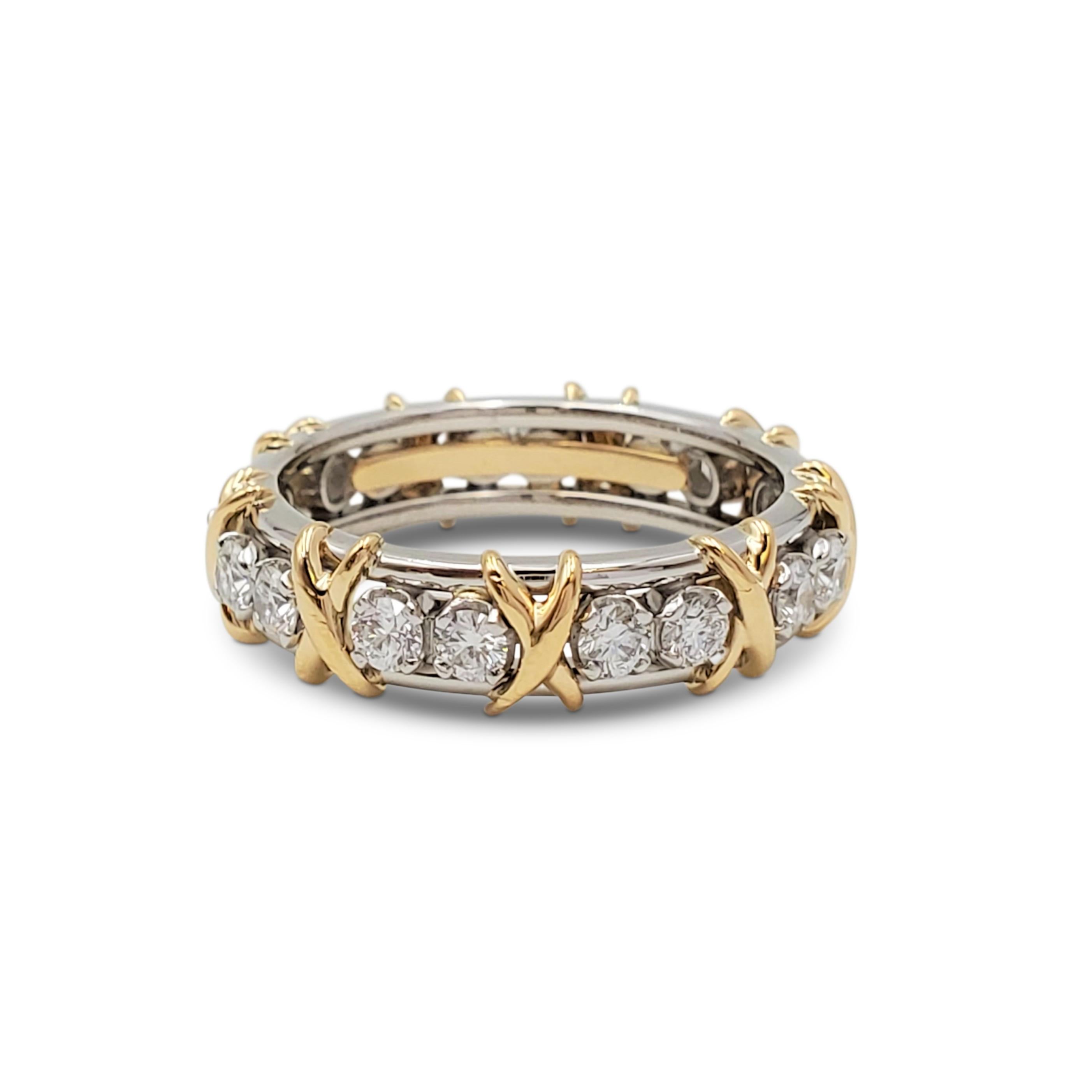 Tiffany & Co. Schlumberger Achtzehn-Stein-Ring (Rundschliff)