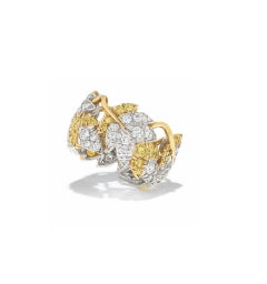 Tiffany & Co. Schlumberger Four Leaves Diamond Ring In 18K Gold And Platinum