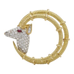 Tiffany & Co. Schlumberger Ibex Brooch