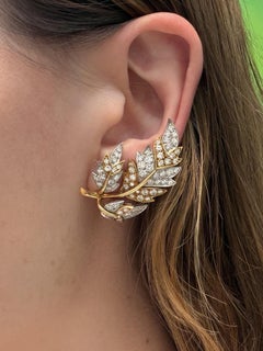 Tiffany & Co. Schlumberger Leaf Earrings